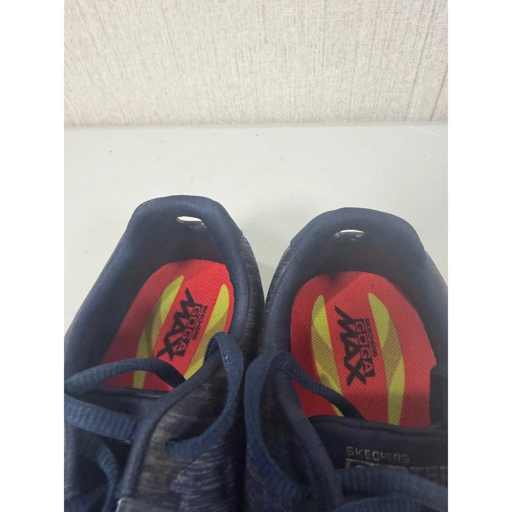 Skechers Go Step Lite Womens Navy Blue Goga Max Walking Shoes Sneakers size 7.5